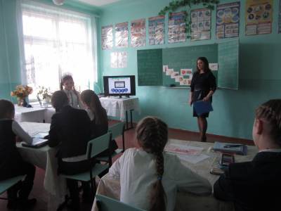Відкритий урок на тему "Essen und trinken"  18.03.16